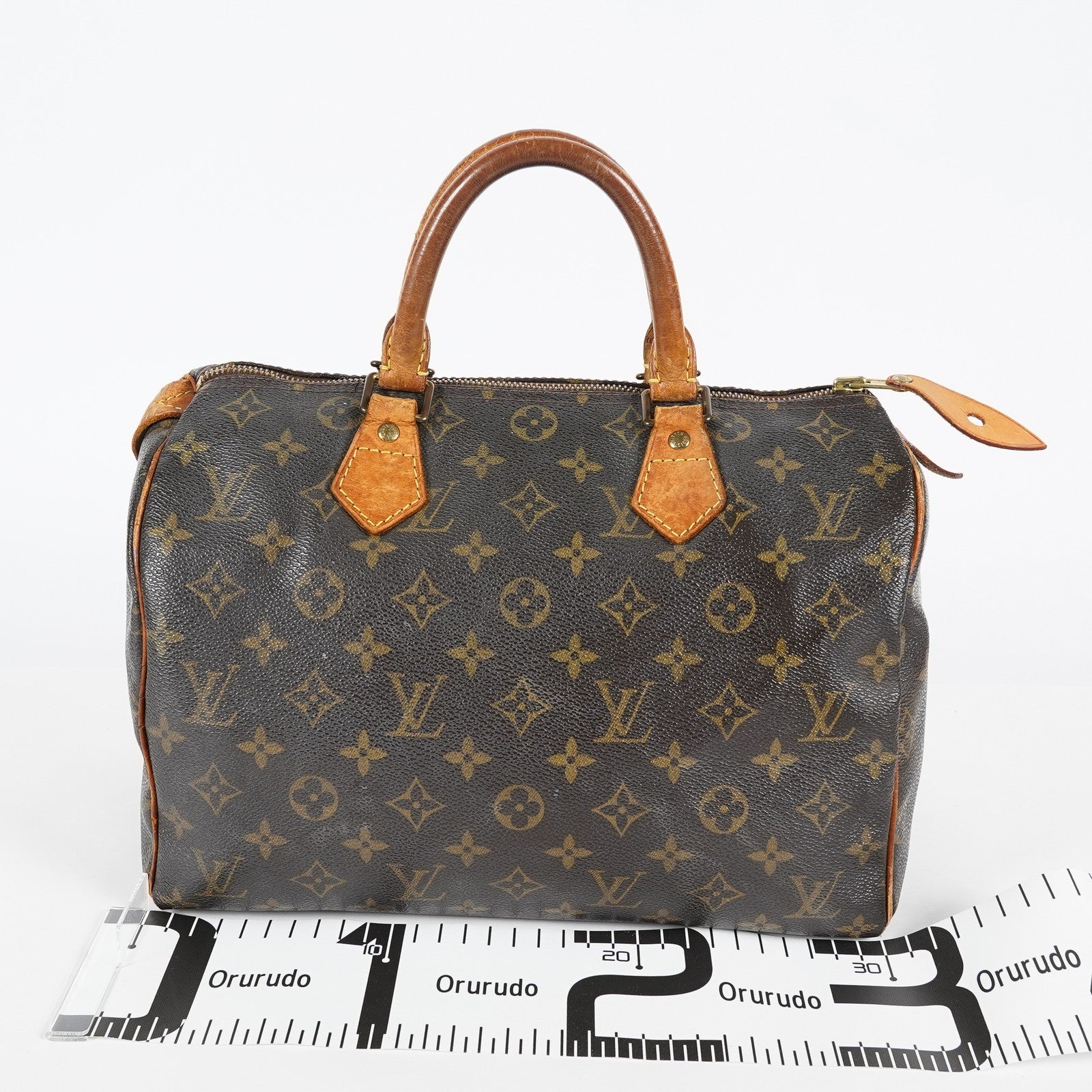Louis Vuitton Speedy 30 M41526 Monogram Canvas Bag Brown Vintage 07A064118408