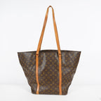 Louis Vuitton Sac Shopping Monogram Tote Brown Used vintage M51108 08M392492617