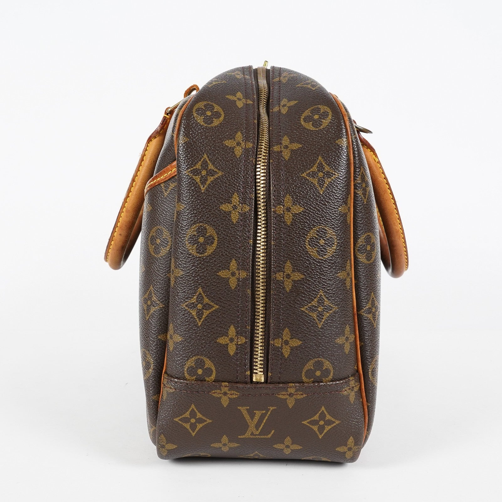 Louis Vuitton Deauville M47270 Monogram Canvas Brown Handbag Used 08E081980002