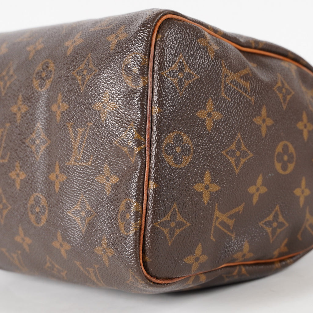 Authentic Louis Vuitton Monogram Speedy 25 M41528 Handbag vintage 03E117810011