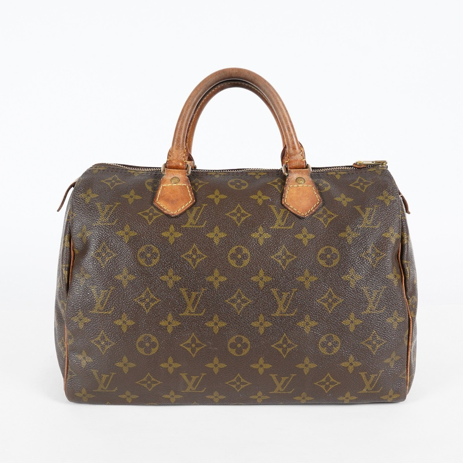 Louis Vuitton Monogram Speedy 30 Hand Bag M41526 Brown Vintage Used 07P034273507