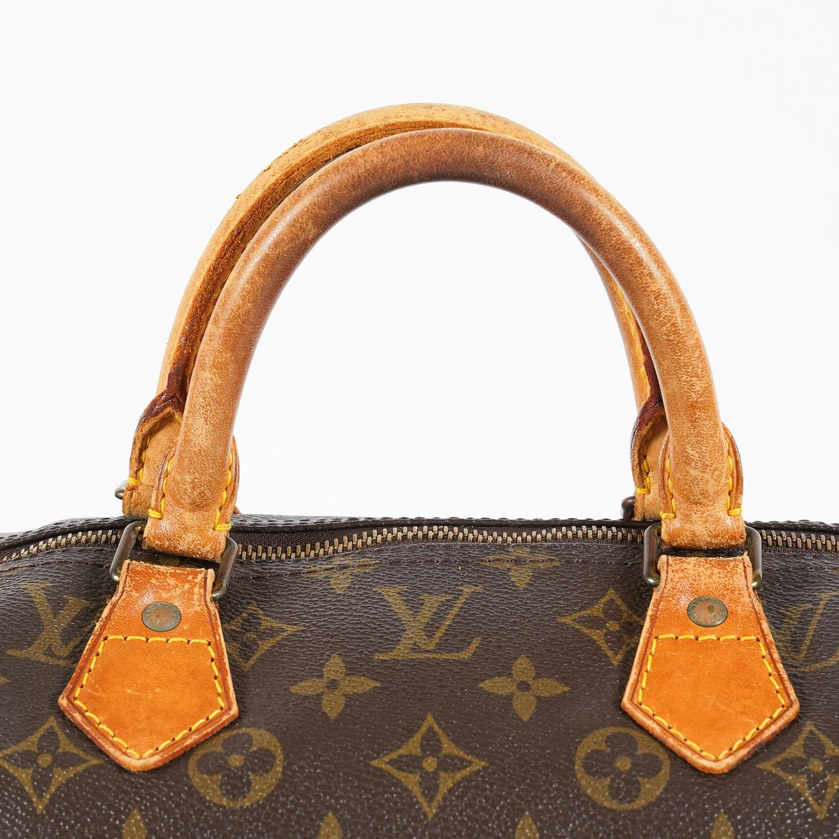 Louis Vuitton Speedy 40 M41522 Monogram Canvas Brown Used Handbag 09E194070006