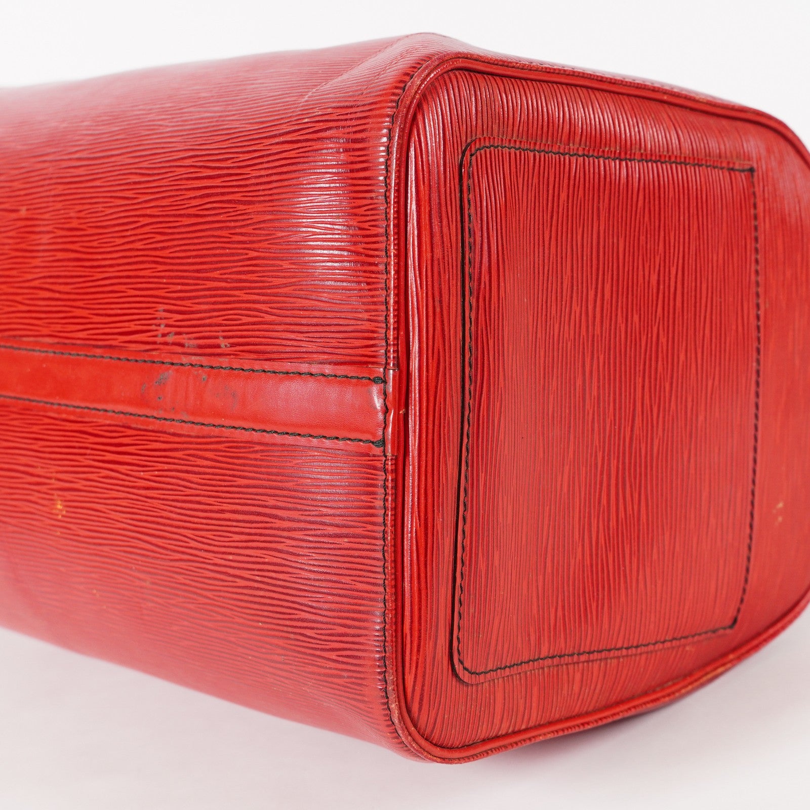 LOUIS VUITTON Epi Speedy 40 Boston Bag Handbag M42987 RED USED 02E024576025