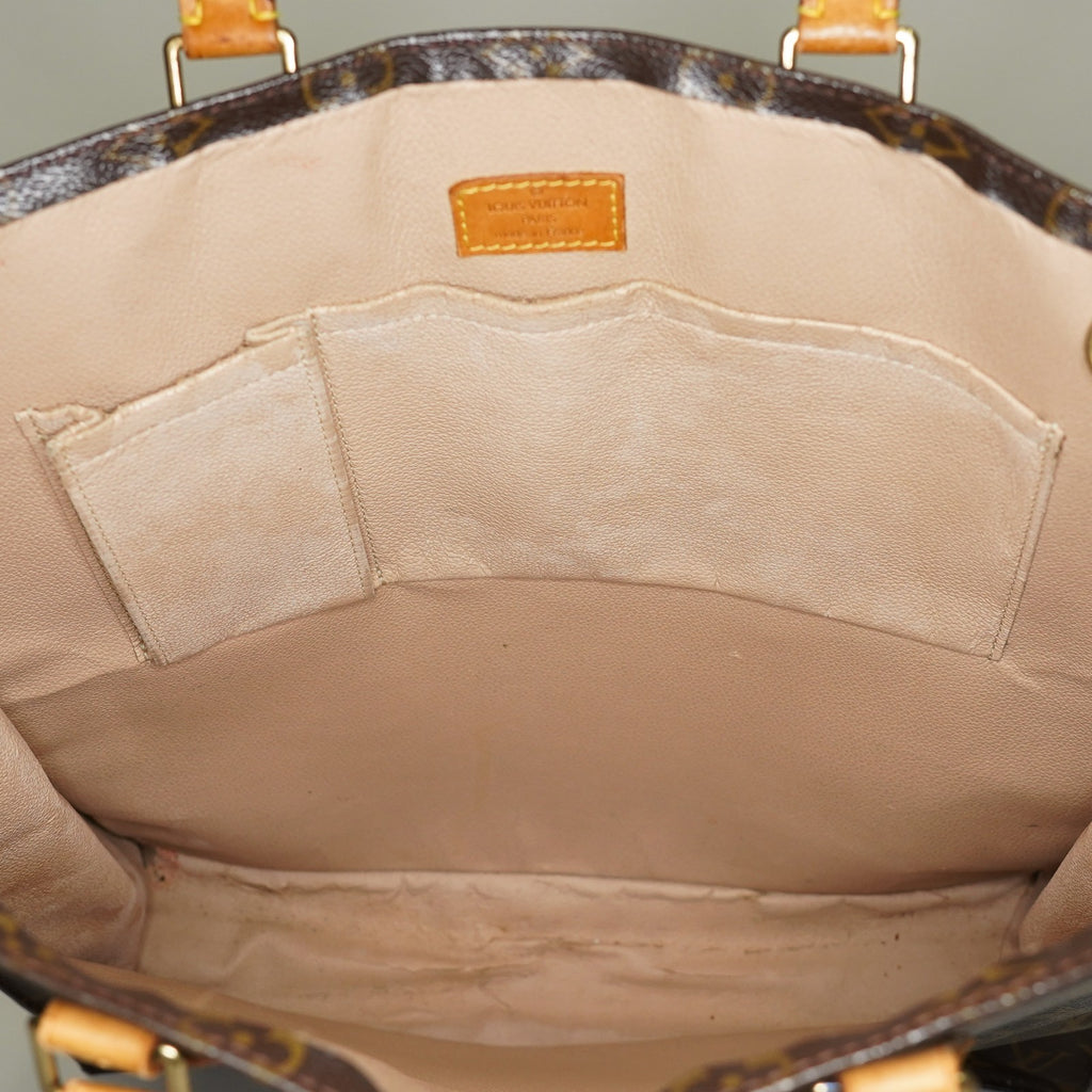 LOUIS VUITTON Sac Plat Handbag Monogram Canvas Brown M51140 06E441980004