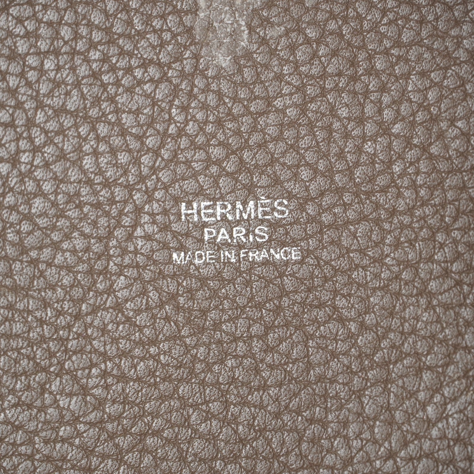 Hermes Picotin Lock MM Taurillon Clemence Leather Bag Gray Used 07E2223980025
