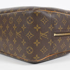 Louis Vuitton Monogram Deauville M47270 Hand Bag Brown Used Vintage 07A082288024