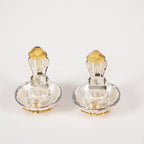 CHANEL Earrings Coco Mark CC Gold Tone Logo Medal Round Coin 05E601870016