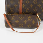 Louis Vuitton Papillon 30 Used Monogram Brown Canvas Handbag M51385 07E455390012