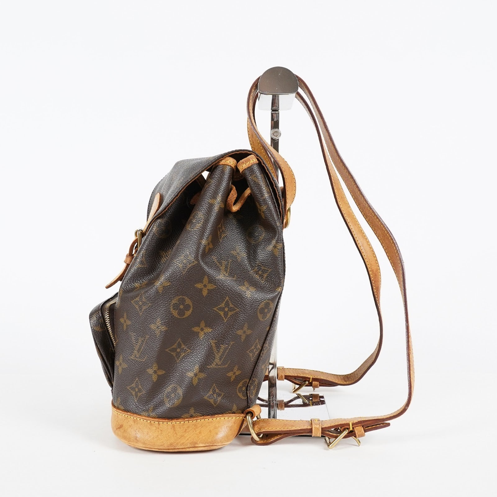 Louis Vuitton Montsouris MM Monogram Canvas Backpack Brown M51136 08E214070010