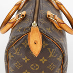 Louis Vuitton Monogram Speedy 25 Boston Handbag Brown Canvas M41528 07E057150029