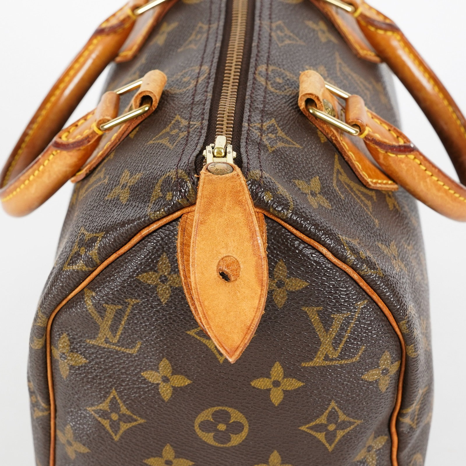 Louis Vuitton Monogram Speedy 25 Boston Handbag Brown Canvas M41528 07E057150029