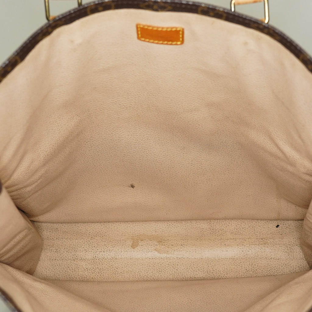 LOUIS VUITTON Sac Plat Handbag Monogram Canvas Brown M51140 06E092310012