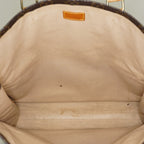 LOUIS VUITTON Sac Plat Handbag Monogram Canvas Brown M51140 06E092310012