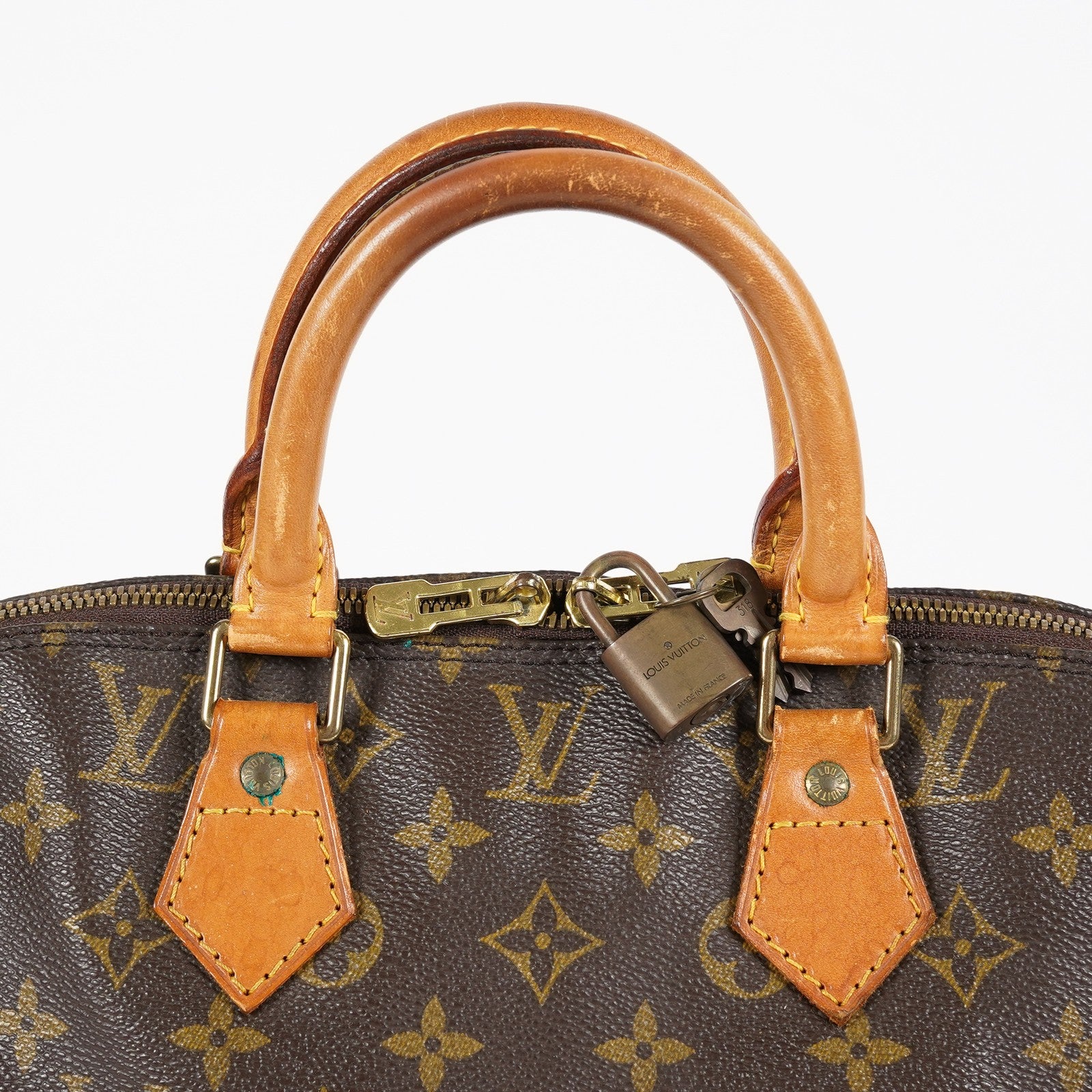 Louis Vuitton Alma PM Monogram Canvas Brown Handbag M51130 Vintage 08A113088803