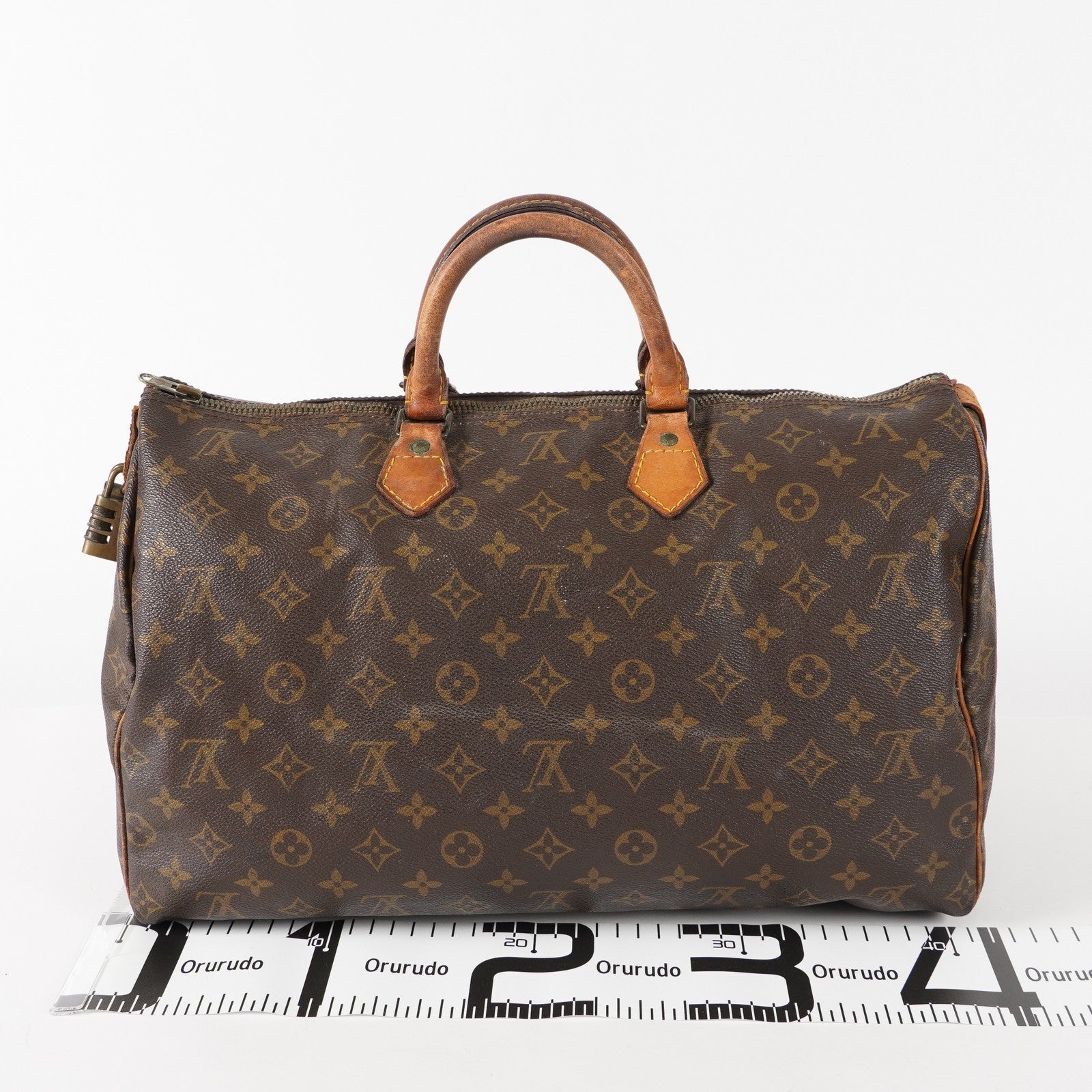 Authentic Louis Vuitton Monogram Speedy 40 Hand Boston Bag M41522 03E194510002
