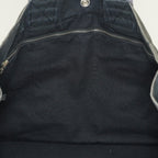 Hermes Fourre-Tout MM Black Canvas Used Tote Shoulder Bag 09M37793108