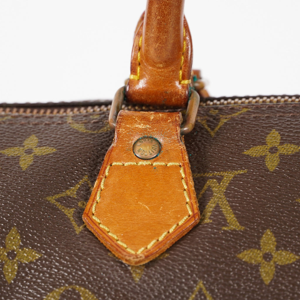 Authentic Louis Vuitton Monogram Speedy 35 M41524 Handbag 01E054950021