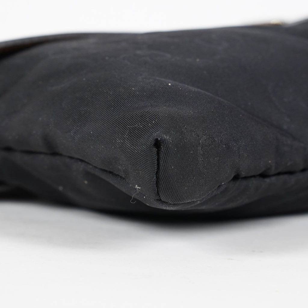 Gucci GG Canvas Sherry Line Belt Bag Waist Pouch 28cm Black Used 08E252200007