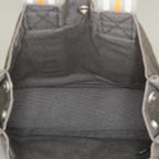 Hermes Fourre-Tout PM Tote Bag Canvas Gray Used Vintage Handbag 07E13825007