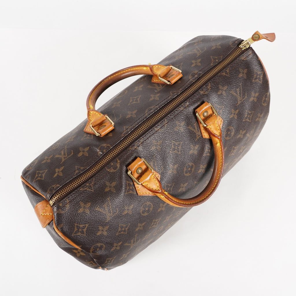 Authentic Louis Vuitton Monogram Speedy 35 M41524 Handbag 03A096063206