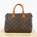 Louis Vuitton Monogram Speedy 25 Brown Coated Canvas M41528 Vintage 07E425830012