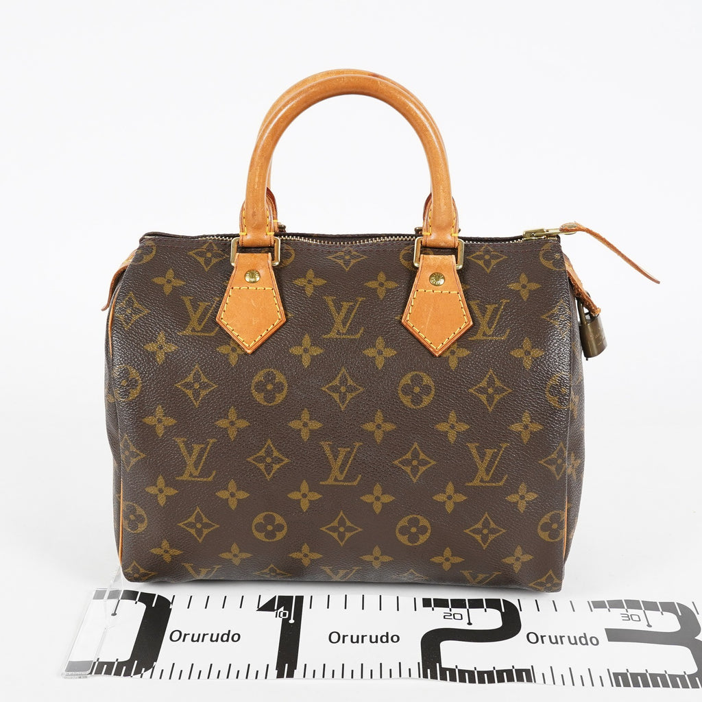 Louis Vuitton Speedy 25 M41109 Monogram Brown Boston Hand Bag Used 07E148030015