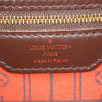 Louis Vuitton Neverfull MM N51105 Damier Ebene Brown Tote Bag Used 07E133960027