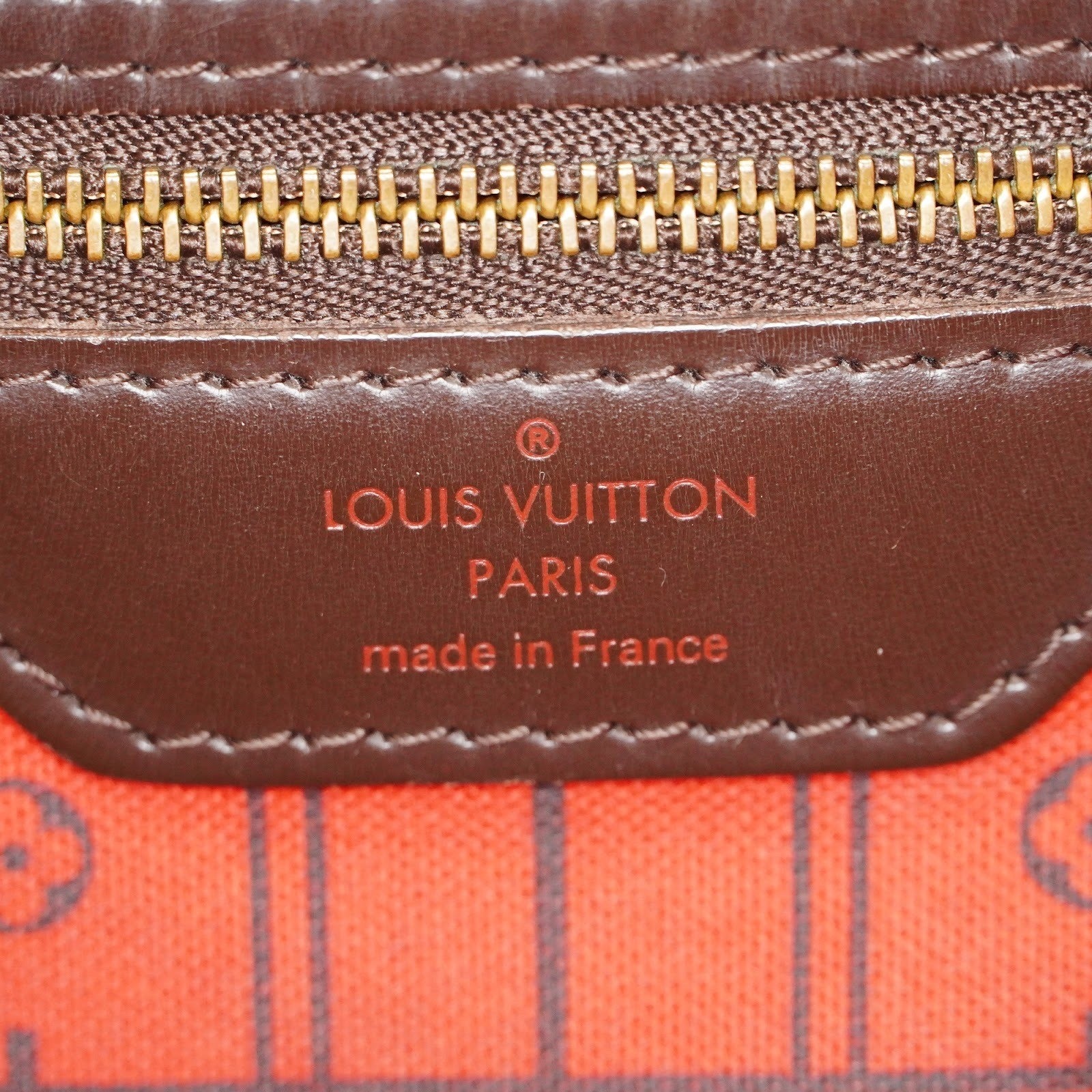 Louis Vuitton Neverfull MM N51105 Damier Ebene Brown Tote Bag Used 07E133960027