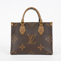 Louis Vuitton OnTheGo PM Monogram Reverse Canvas Tote M46373 Brown 07E0920130030