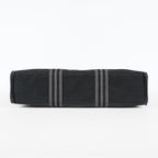 Hermes Fourre-Tout MM Black Canvas Used Tote Shoulder Bag 09M37793108