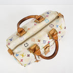Louis Vuitton Speedy 30 M92642 Monogram Multicolore White Bag Used 08E107150008