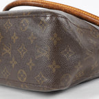 Louis Vuitton Looping GM M51145 Monogram Canvas Brown Hobo Bag Used 08A082917203