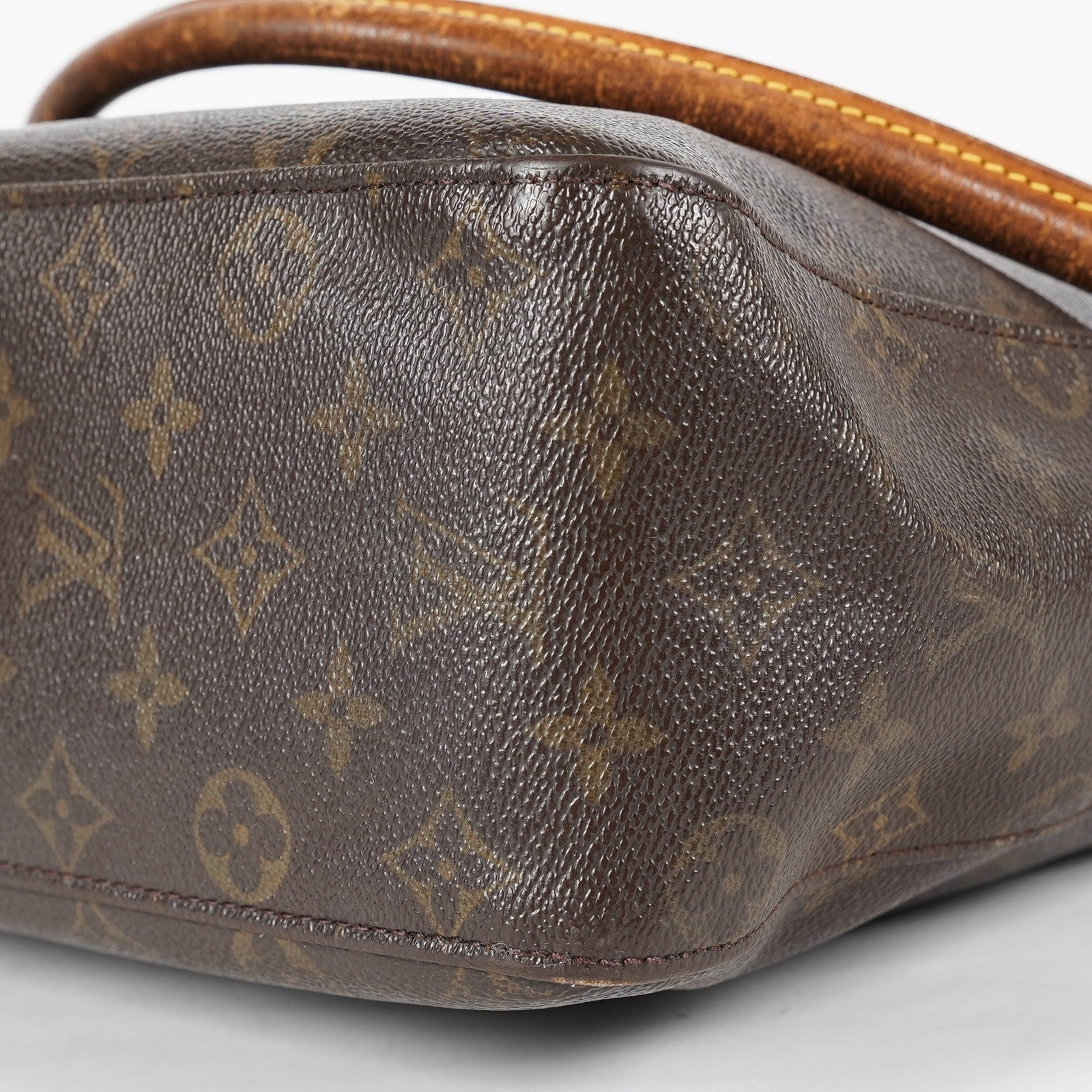 Louis Vuitton Looping GM M51145 Monogram Canvas Brown Hobo Bag Used 08A082917203
