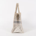 Christian Dior Book Tote Toile de Jouy Beige Gray Canvas Bag 02E207260003