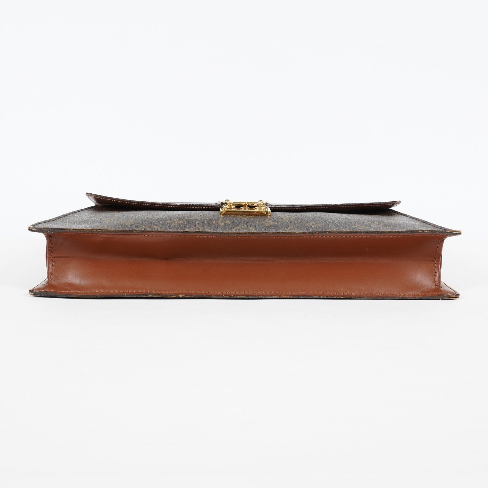 Louis Vuitton M53331 Monogram Briefcase Business Bag Brown Vintage 08A011944803