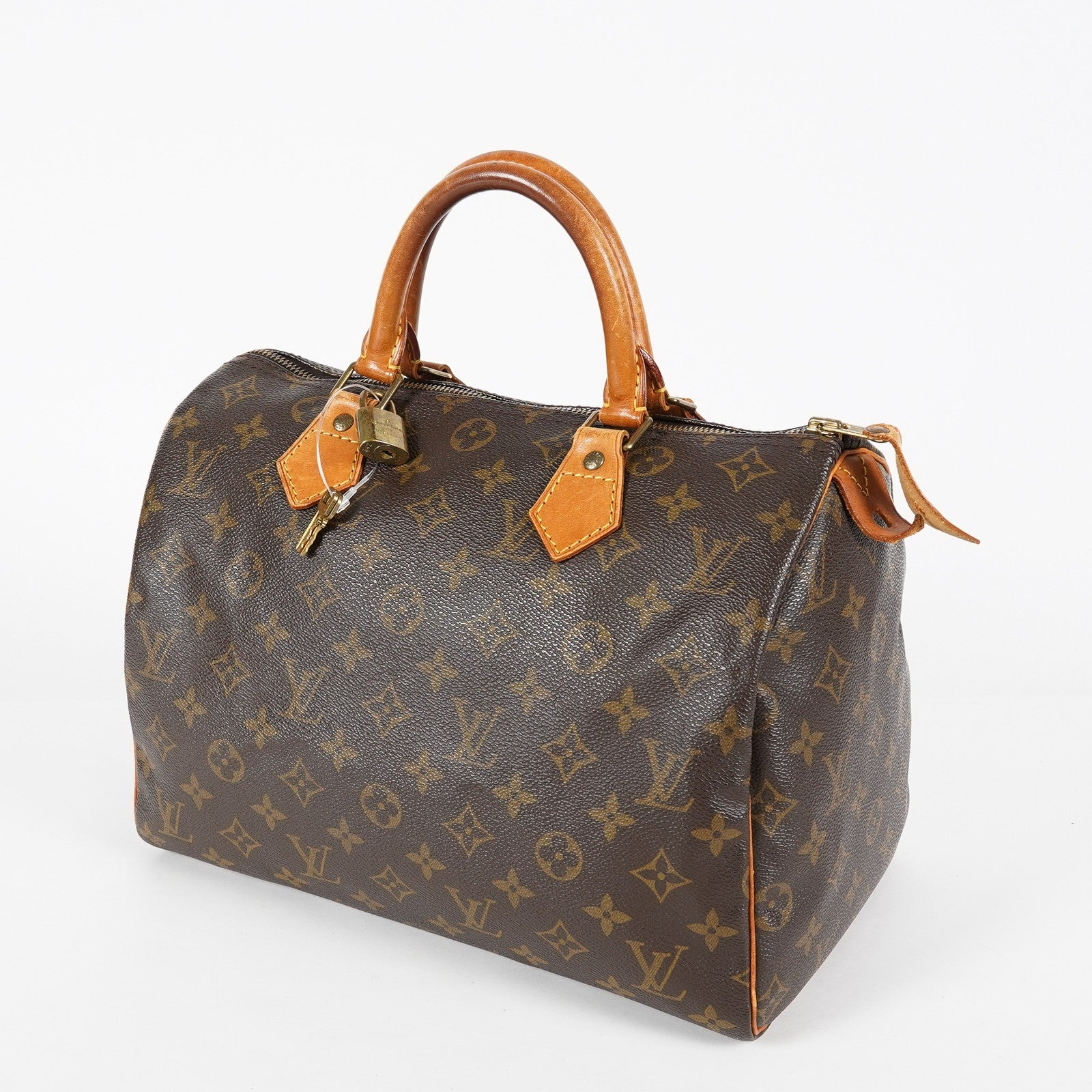 Louis Vuitton Monogram Speedy 30 Boston Handbag Brown Canvas M41526 07E067040029