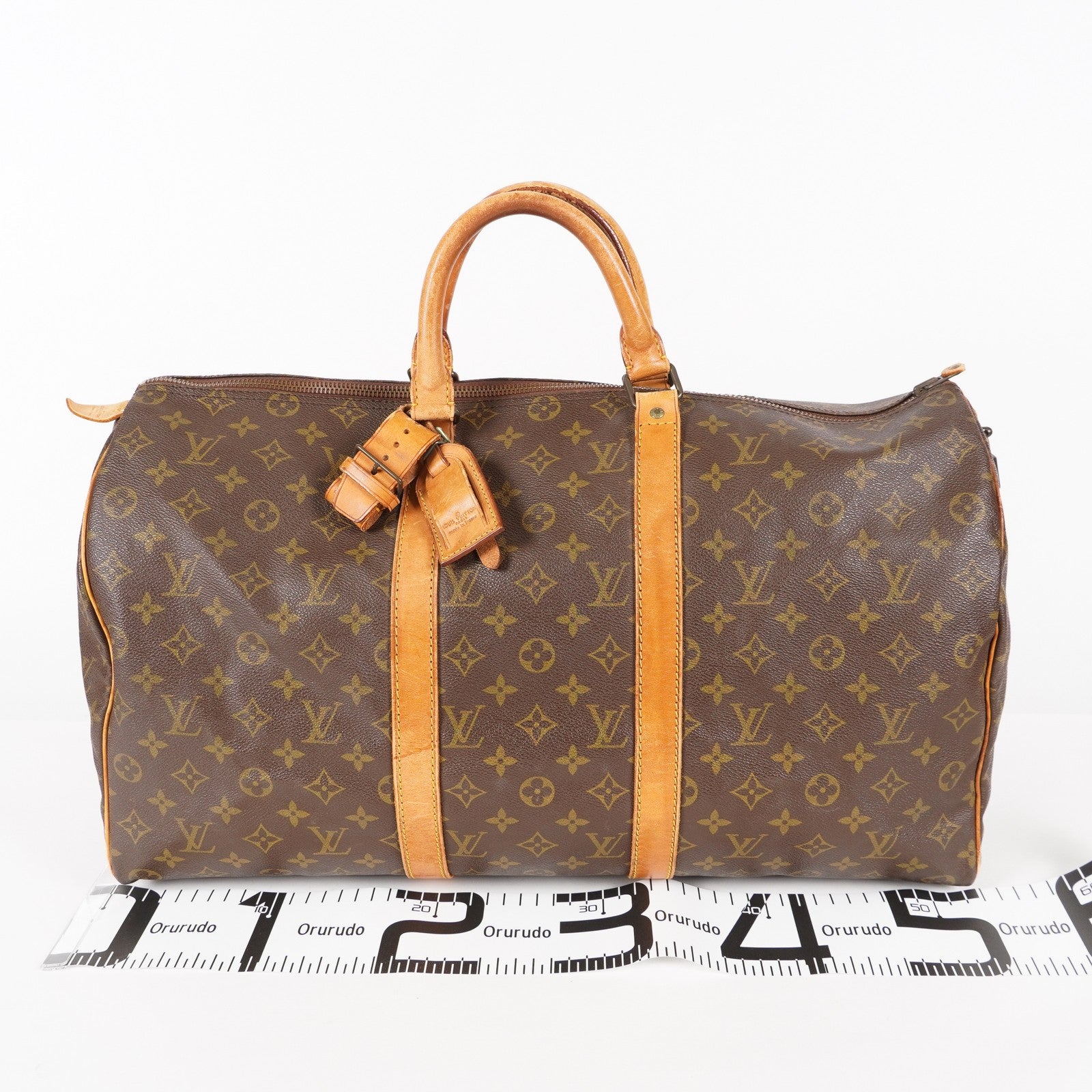 LOUIS VUITTON Keepall 50 Monogram Boston Bag USED vintage M41426 06E353190017