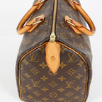 Louis Vuitton Speedy 30 Monogram Canvas Handbag Brown Used M41526 07A188980424