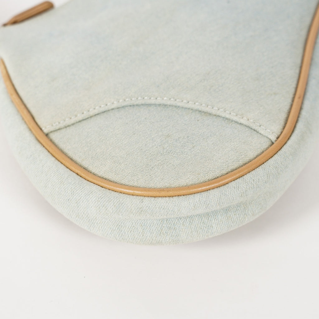 CHRISTIAN DIOR Mini Light Denim Saddle Bag Pouch vintage Y2K 12E124840016