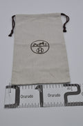 Hermes Dust Bag Storage Pouch Drawstring Beige Logo Authentic 26x37