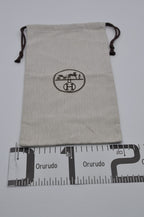 Hermes Dust Bag Storage Pouch Drawstring Beige Logo Authentic 26x37
