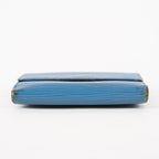 Louis Vuitton Blue Epi Leather Elise Compact Wallet  XY215