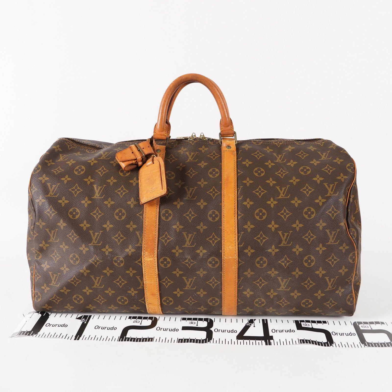 Authentic Louis Vuitton Monogram Keepall 55 M41424 Travel Bag 03E285830011