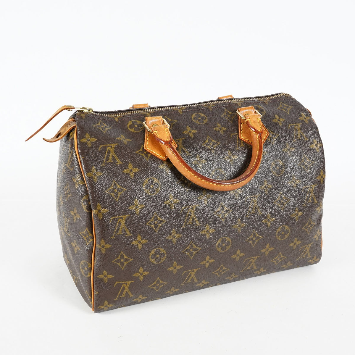 Louis Vuitton Speedy 30 M41526 Monogram Canvas Brown Used Handbag 09M465665008