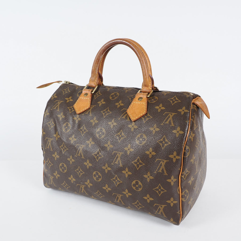 Authentic Louis Vuitton Monogram Speedy 30 M41526 Handbag vintage 04A126177607