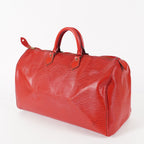 LOUIS VUITTON Epi Speedy 40 Boston Bag Handbag M42987 RED USED 02E024576025