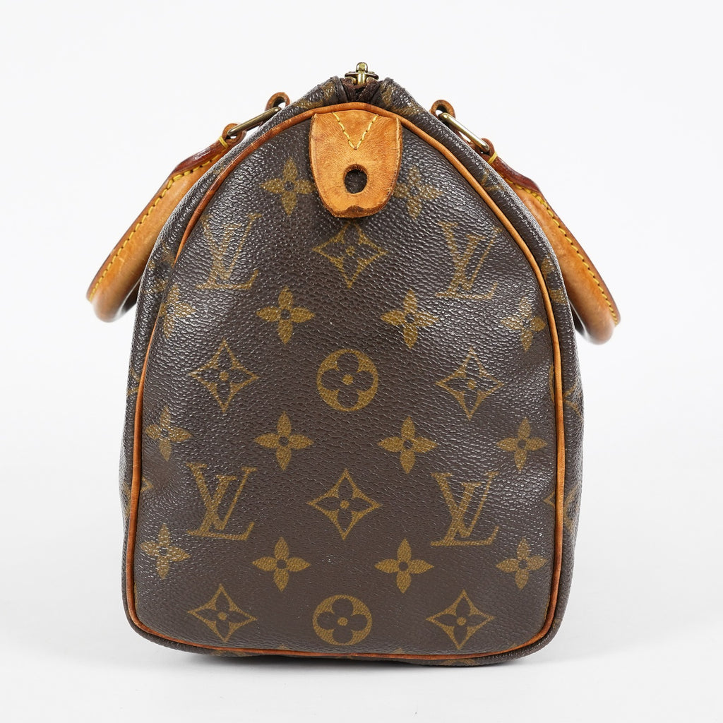 Louis Vuitton Monogram Speedy 25 Brown Canvas Handbag Used M41528 07A256978431