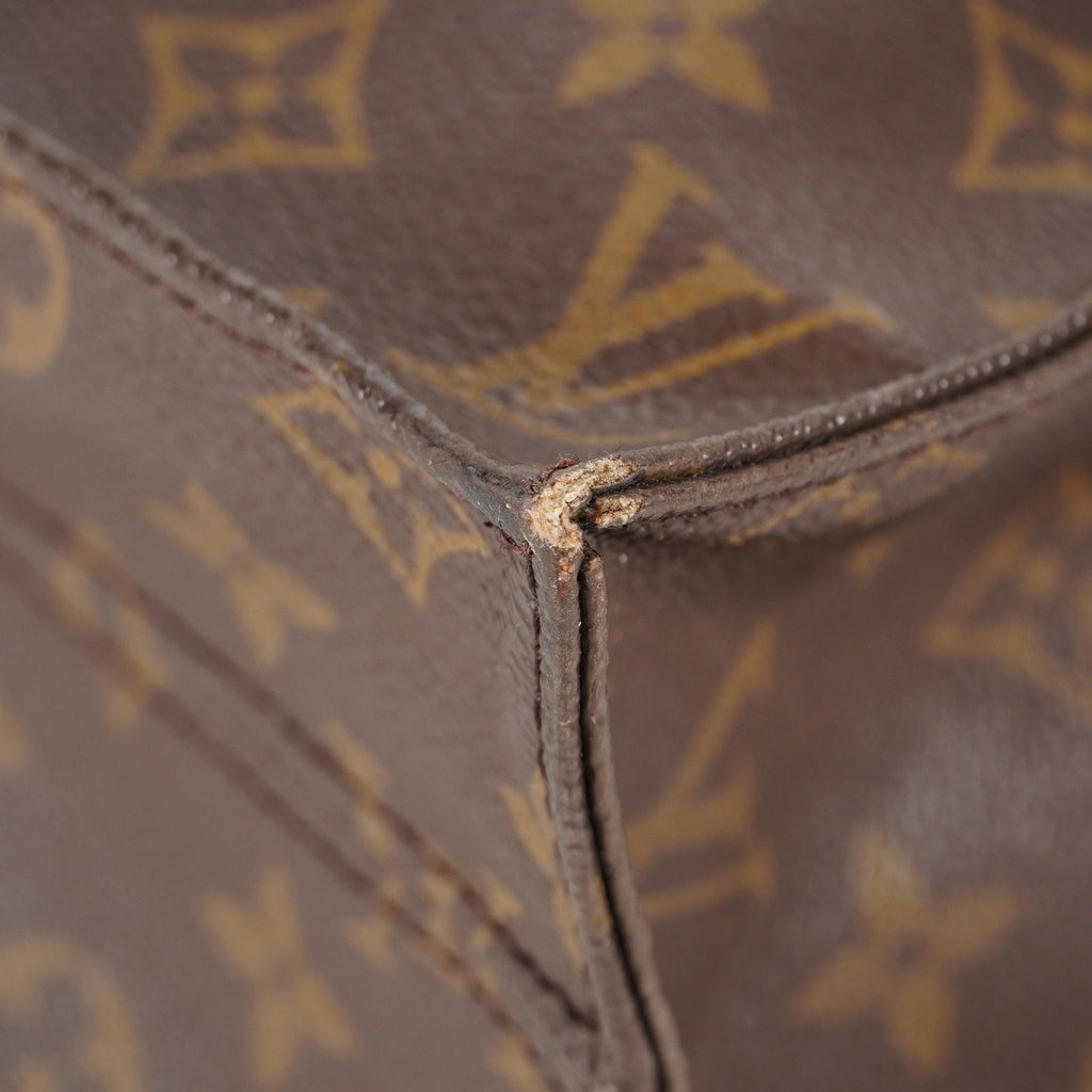 LOUIS VUITTON Sac Plat Handbag Monogram Canvas Brown M51140 06E092310012