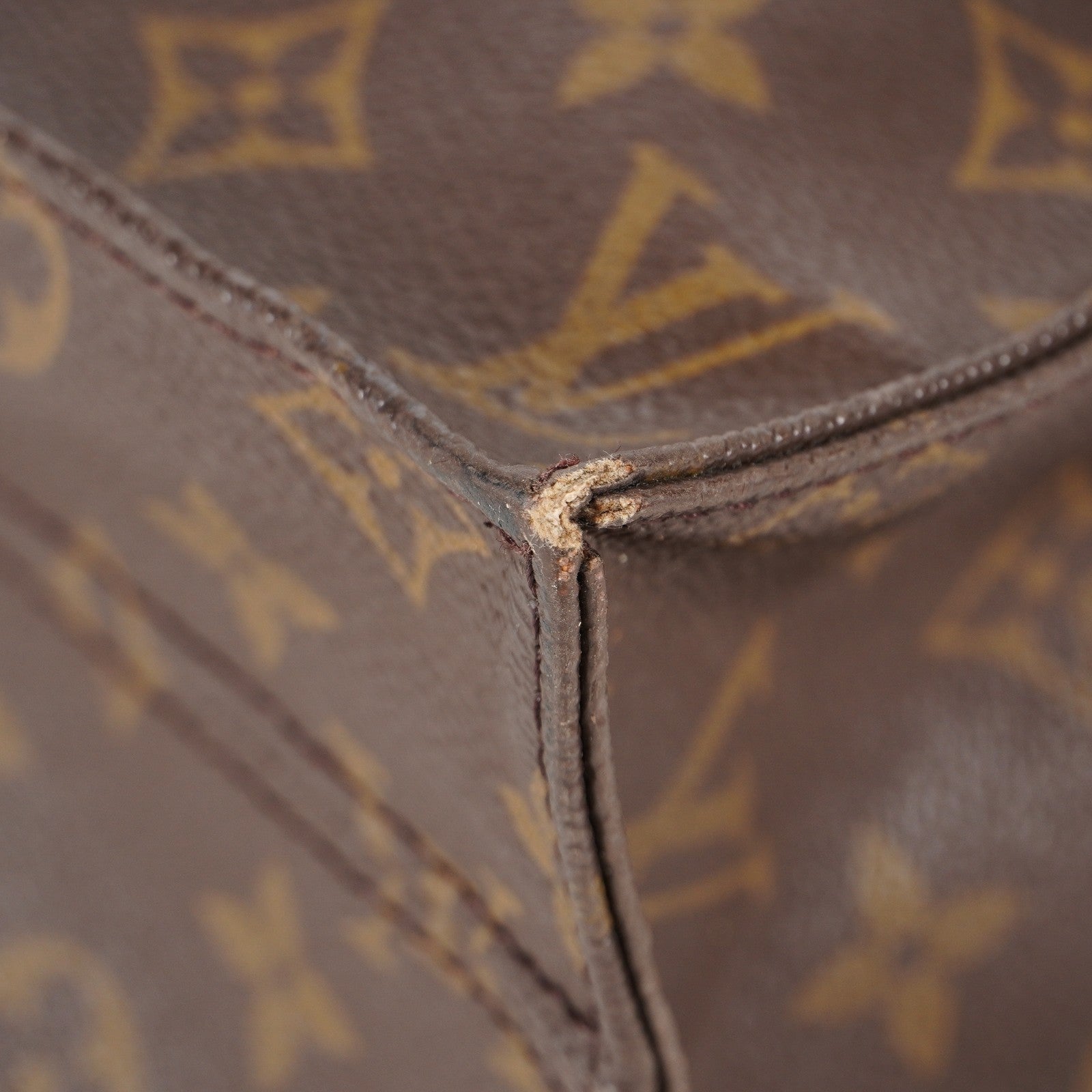 LOUIS VUITTON Sac Plat Handbag Monogram Canvas Brown M51140 06E092310012