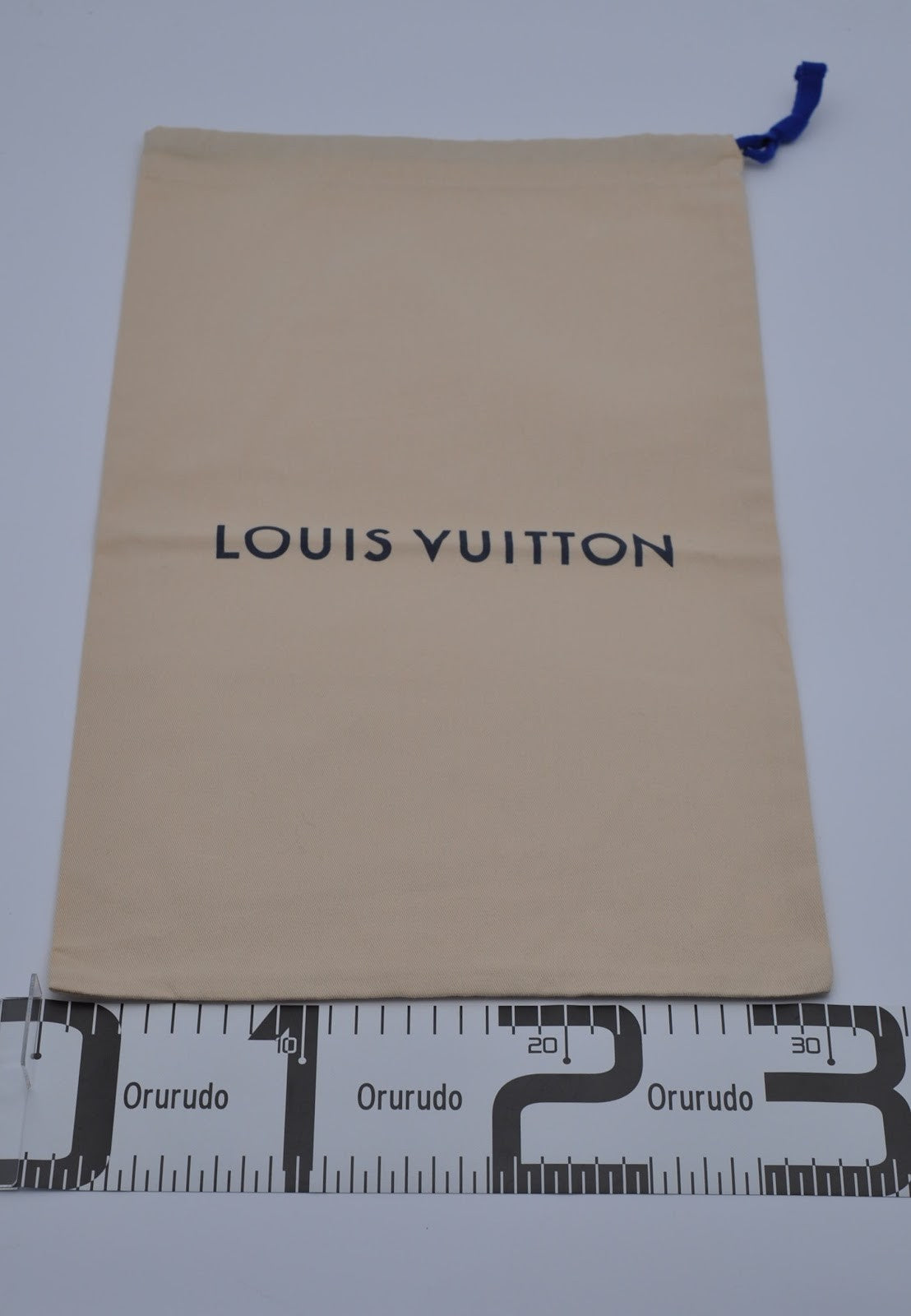Louis Vuitton Dust Bag Storage Pouch Drawstring Beige Logo Authentic 28x47